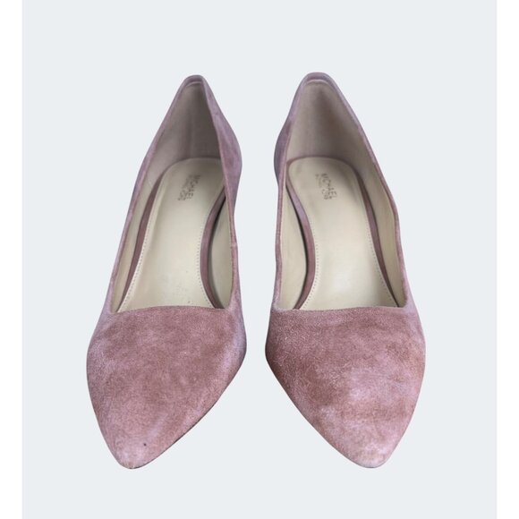 Michael Kors Suede Pointed Toe Pink Stiletto Heels Size 9.5 - Picture 6 of 13